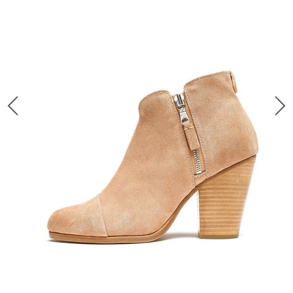 NIB Auth rag & bone macaroon suede leather Margot booties boots 11 - Picture 2 of 14